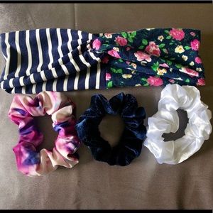 headband scrunchie set